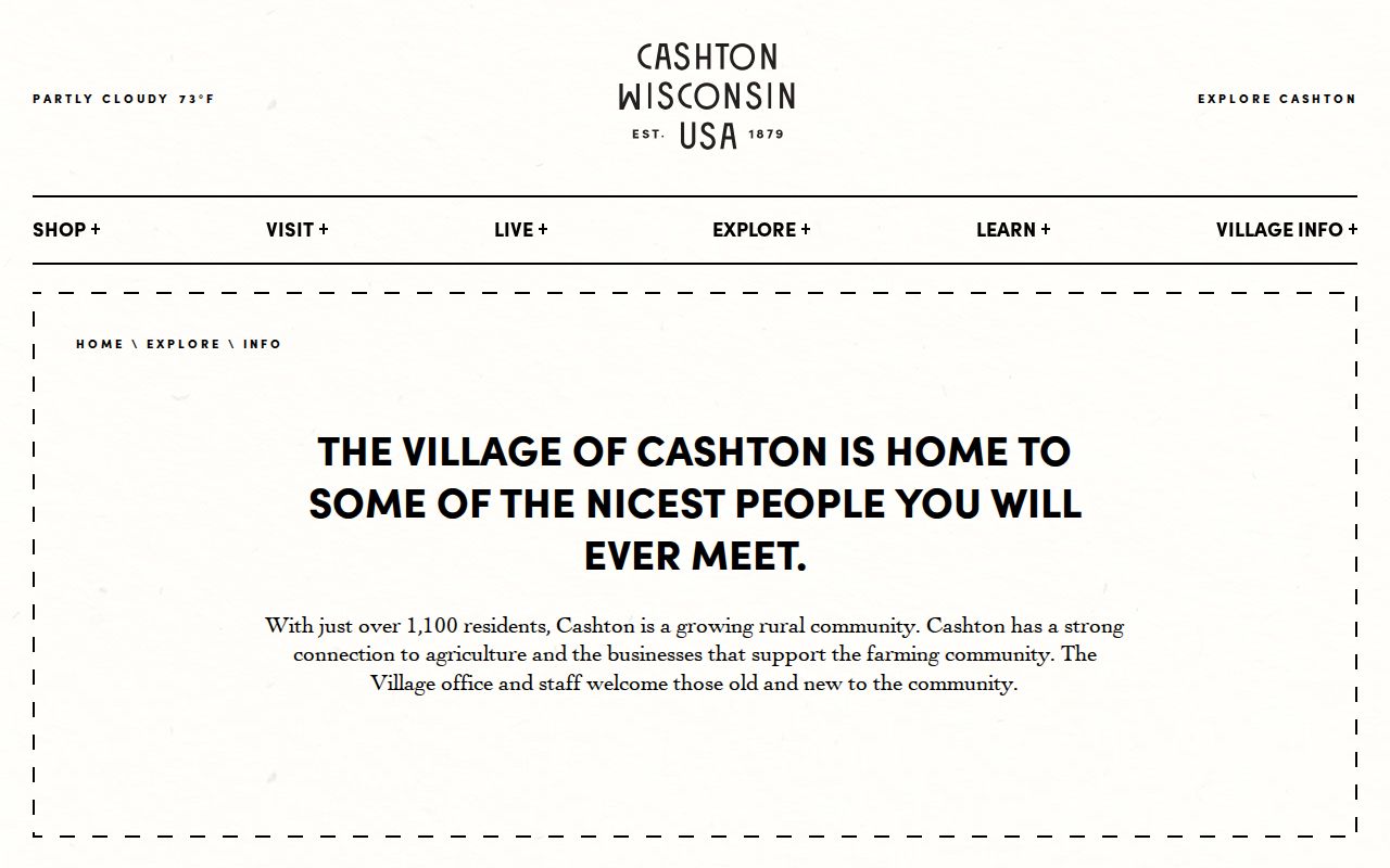 Cashton criminal records Village of Cashton government information